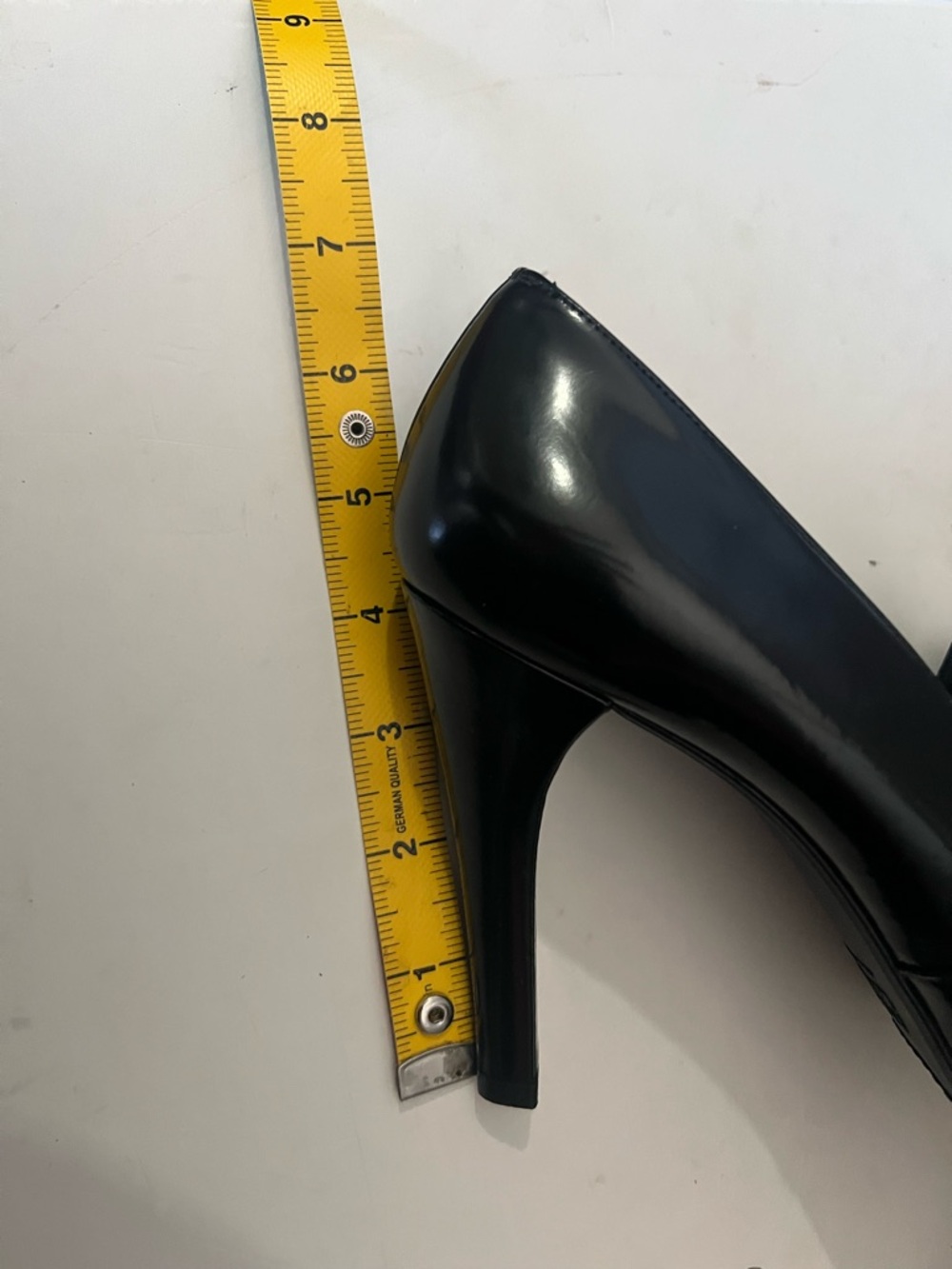 Stuart Weitzman "Bowtie" Black Patent Peep Toe Pumps. Size 8.5. EUC - Picture 11 of 13